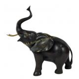 Brass elephant statue- trunk up