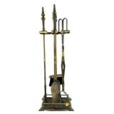 Brass fireplace tools