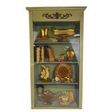 Turner hand colored faux filled curio cabinet