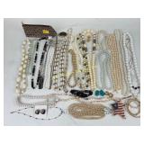 Costume jewelry: statement necklaces, earrings