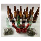 Brown Glass Bottles, Soda Bottles,