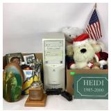 Gateway computer tower (untested).  Stuffed