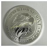 1 Troy Oz 999 Fine Silver Silvertowne Mint