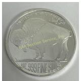 1 Ounce 999 Fine Silver Buffalo bullion coin