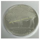 1 Ounce 999 Fine Silver Buffalo bullion coin