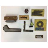 Elco screw thread tool, Starrett fillet or radius