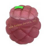 Consolidated pink satin cased glass biscuit jar