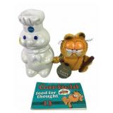 Pillsbury dough boy cookie jar, Garfield camping