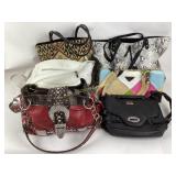 Purses: LeMonde leather, Jessica Simpson snake