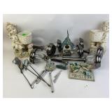 Outdoor Decor With Solar Lights, Planters, Figurin