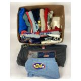 T-shirts:  NASCAR, Colts, Blue Angels, Broncos