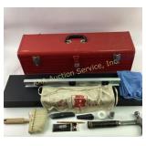 Craftsman Red Metal Toolbox with Tools and Accesso