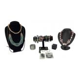 Costume jewelry:  necklaces, bracelets, earrings,