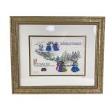 Cinderella 50th Anniversary Pin Set Framed art