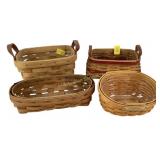 (4) Longaberger Baskets