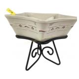 Longaberger Star baking dish with stand