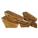 Longaberger stair Baskets with inserts