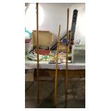 Memorabilia, Walking Sticks, Shoes, and flag