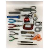 Craftsman snips, c clamps, Sears needle nose