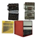 Craftsman drill bits in metal case, appears