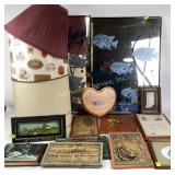 Fish mirrors, newspaper advertising style art,