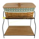 Longaberger shelf with Basket