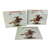 Three (3) Winchester-Western metal advertising