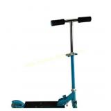 Blue Folding Kick Scooter with Adjustable Handleba