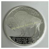 1 Ounce 999 Fine Silver Buffalo bullion coin