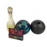 Bowling balls: Columbia 300 2W201925 & a Sears