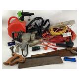 Hand Tools, Extension Cords, Craftsman Drill, and