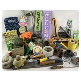 Gardening Tools and Outdoor Decor with Planters an