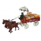 Coca-Cola Horse-Drawn Wagon with Crates and Driver