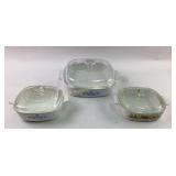 Corning Ware Casserole Dishes with Lids