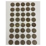 (40) 1936 US Buffalo Nickels