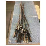 Fishing Rods with Various Spinning Reels