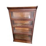 Barrister bookcase 34 x 14 x 57 1/2, missing