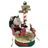 Noel moving Santa display, reindeer missing