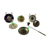 Limoges porcelain ashtray, Axis stag deer Korea