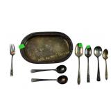 Missouri Pacific lines Railroad silver plate