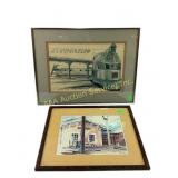 Signed Jay G. Parker 1967 framed print: 19.5 L x