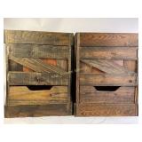 Homemade Wooden Nightstands with Drawers and Visib