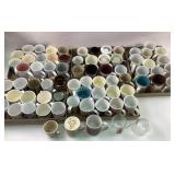 Resin birdbath base.  Resin yard decorations: