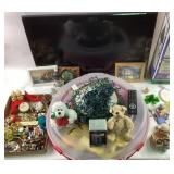 Solar stake yard lights.  Vigoro handheld seed