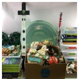 Seasonal Decor, Textbooks, and Storage Containers