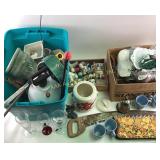 Assorted Household Items, Sewing Supplies, Yarn, a