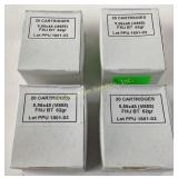 (4) boxes of 5,56x45 (M855) FMJ BT 62 gr bullets