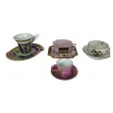 Tea cups and saucer sets: Herend Hvngary birds,