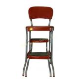 Cosco red metal step stool chair