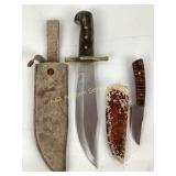 Chipaway Bowie Knife and Cross Knives Handmade Kni